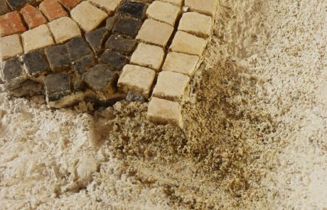 During the restoration of a mosaic