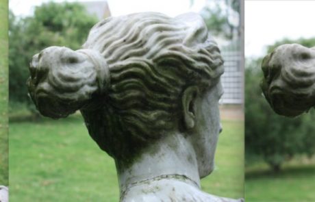 Cleaning of a stone sculpture