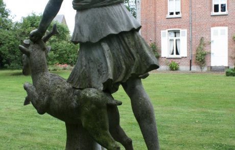 Diana Huntress stone sculpture conservation