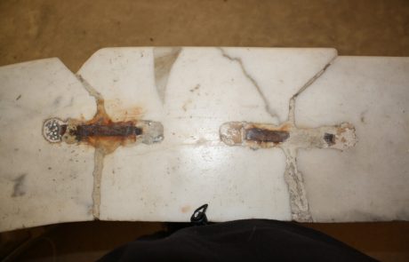stone conservation removal of unfitting metal parts