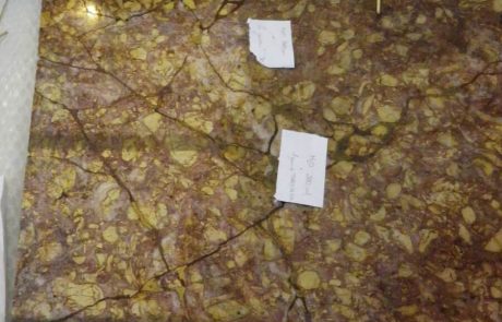 close up of stone conservation cleaning tests